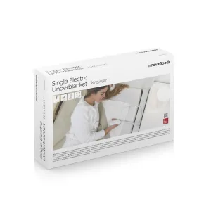 InnovaGoods Jednolůžkový elektrický ohřívač Krewarm 60 W 80 x 150 cm, bílý