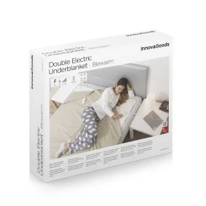 InnovaGoods Dvojlůžkový elektrický ohřívač Blewarm 60+60 W 140 x 160 cm, bílý