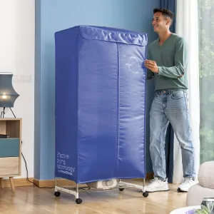 InnovaGoods Přenosný elektrický sušák s 2 výškami Dupledry Blue 1200 W
