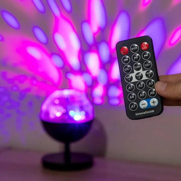 InnovaGoods Dobíjecí projektor LED s reproduktorem Istarlyt