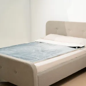InnovaGoods Elektrická přikrývka Heklet bílá/šedá, 130 × 180 cm, 160 W