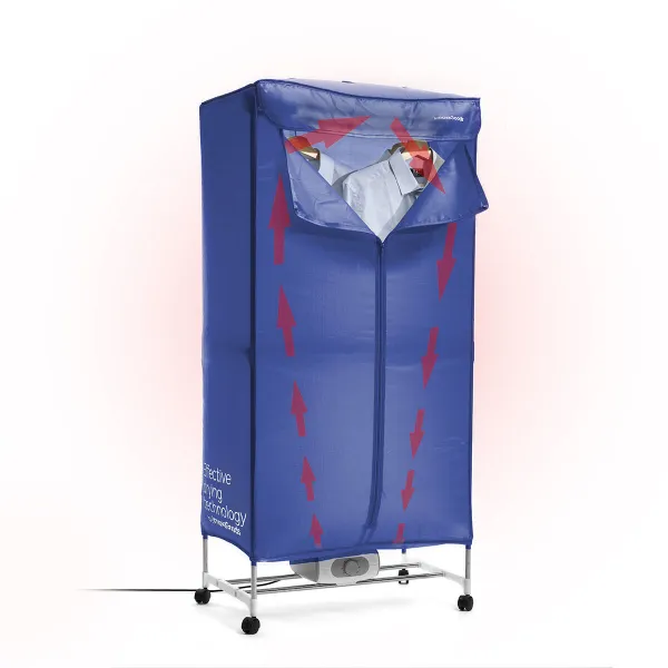InnovaGoods Přenosný elektrický sušák s 2 výškami Dupledry Blue 1200 W