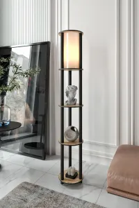 Opviq Stojacia lampa KS-11107 orech