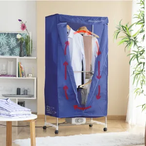 InnovaGoods Přenosný elektrický sušák s 2 výškami Dupledry Blue 1200 W
