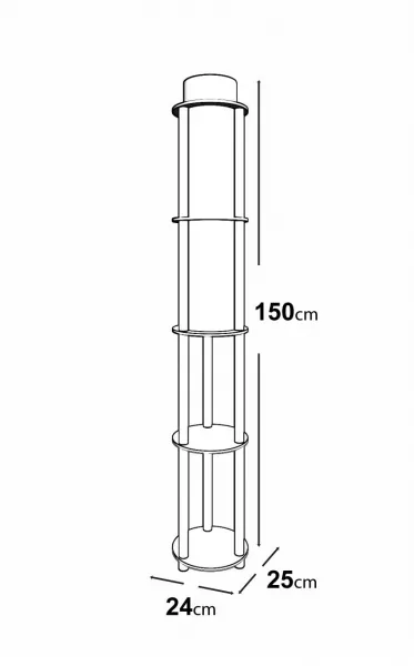 Opviq Stojacia lampa KS-11107 orech