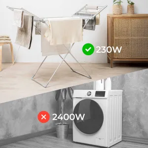 InnovaGoods Skládací elektrický sušák na prádlo