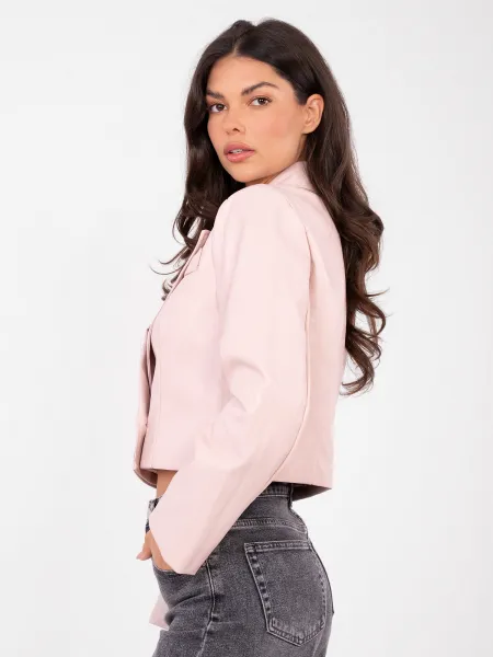 Svetloružová bomber bunda