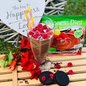 Čokoládovo-malinový koktail Express Diet, 60 g