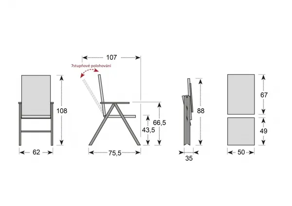 Doppler TAMAN LEVERTON FSC®, rozkladací stôl 240/300, 8+1
