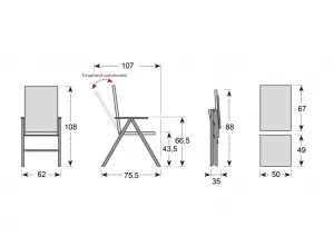 Doppler TAMAN LEVERTON FSC®, rozkladací stôl 240/300, 8+1