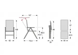 Doppler TAMAN LEVERTON FSC®, rozkladací stôl 240/300, 6+2+1