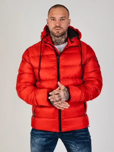 Pánska bunda CIPO & BAXX CM224 RED Farba: Červená, Konfekčná veľkosť: M