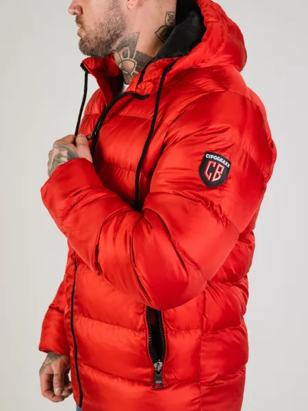 Pánska bunda CIPO & BAXX CM224 RED Farba: Červená, Konfekčná veľkosť: M
