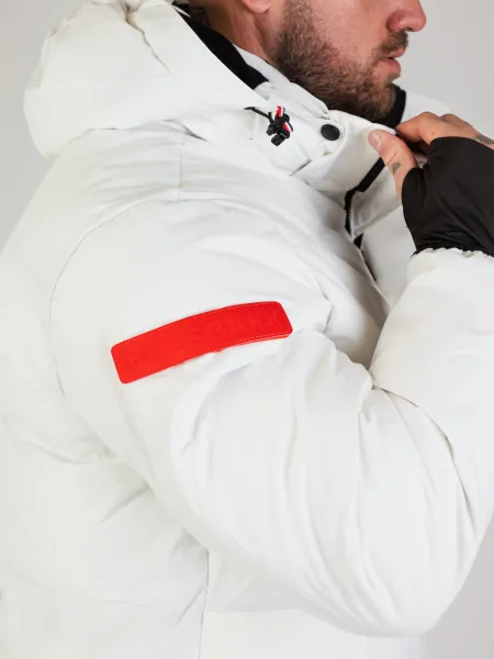 Pánska bunda CIPO & BAXX CM228 WHITE Farba: Biela, Konfekčná veľkosť: M