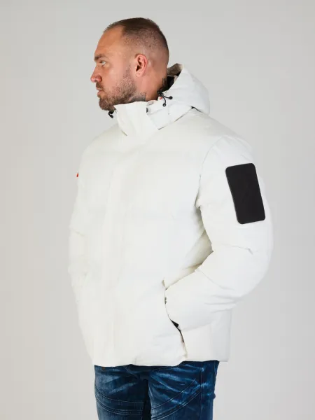 Pánska bunda CIPO & BAXX CM228 WHITE Farba: Biela, Konfekčná veľkosť: M
