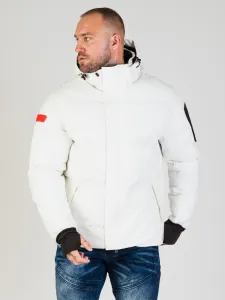 Pánska bunda CIPO & BAXX CM228 WHITE Farba: Biela, Konfekčná veľkosť: M