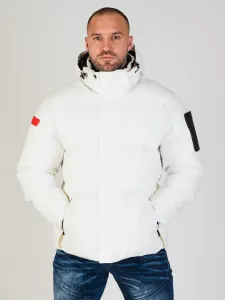 Pánska bunda CIPO & BAXX CM228 WHITE Farba: Biela, Konfekčná veľkosť: M