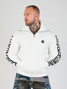 Pánska mikina CIPO & BAXX CL605 WHITE Farba: Biela, Konfekčná veľkosť: M