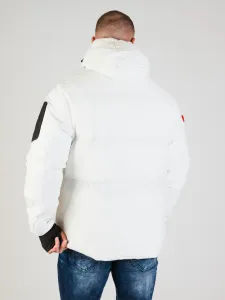 Pánska bunda CIPO & BAXX CM228 WHITE Farba: Biela, Konfekčná veľkosť: M