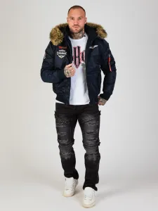 Pánska bunda CIPO & BAXX CM229 NAVYBLUE Farba: Tmavomodrá, Konfekčná veľkosť: M
