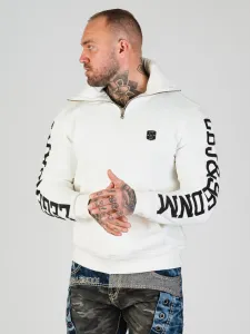 Pánska mikina CIPO & BAXX CL605 WHITE Farba: Biela, Konfekčná veľkosť: M