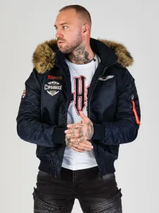Pánska bunda CIPO & BAXX CM229 NAVYBLUE Farba: Tmavomodrá, Konfekčná veľkosť: M
