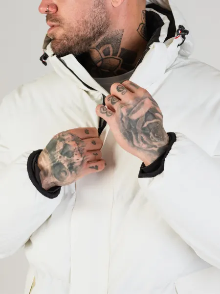 Pánska bunda CIPO & BAXX CM228 WHITE Farba: Biela, Konfekčná veľkosť: M