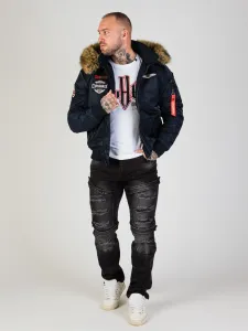 Pánska bunda CIPO & BAXX CM229 NAVYBLUE Farba: Tmavomodrá, Konfekčná veľkosť: M
