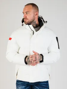 Pánska bunda CIPO & BAXX CM228 WHITE Farba: Biela, Konfekčná veľkosť: M