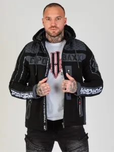 Pánska bunda CIPO & BAXX CJ275 GREY-BLACK Farba: Čierna, Konfekčná veľkosť: M