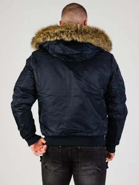 Pánska bunda CIPO & BAXX CM229 NAVYBLUE Farba: Tmavomodrá, Konfekčná veľkosť: M