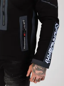 Pánska bunda CIPO & BAXX CJ275 GREY-BLACK Farba: Čierna, Konfekčná veľkosť: M