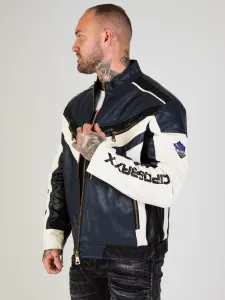 Pánska bunda CIPO & BAXX CM230 NAVY-WHITE Farba: Tmavomodrá, Konfekčná veľkosť: L