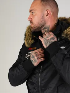 Pánska bunda CIPO & BAXX CM229 BLACK Farba: Čierna, Konfekčná veľkosť: M