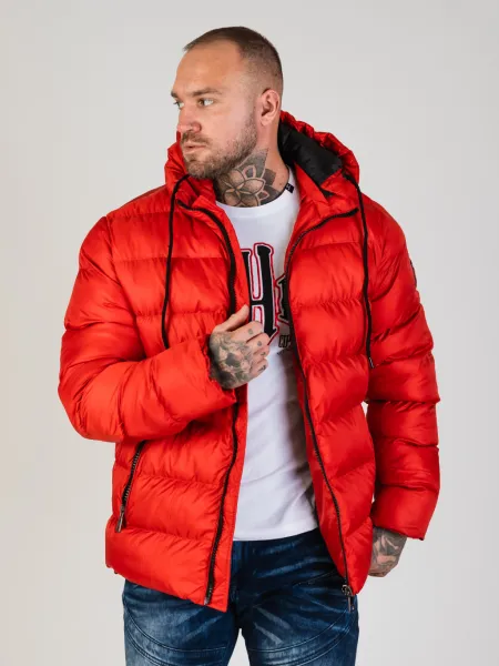 Pánska bunda CIPO & BAXX CM224 RED Farba: Červená, Konfekčná veľkosť: M