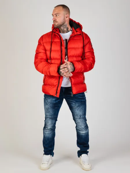 Pánska bunda CIPO & BAXX CM224 RED Farba: Červená, Konfekčná veľkosť: M