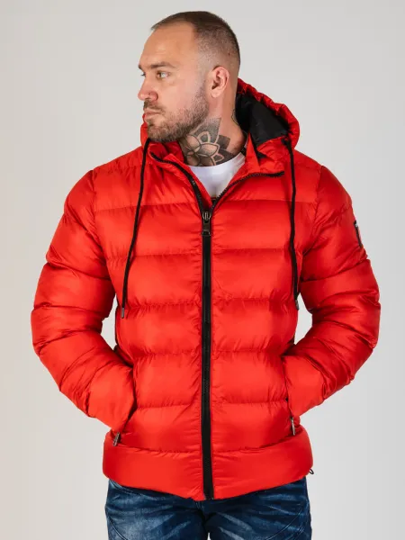 Pánska bunda CIPO & BAXX CM224 RED Farba: Červená, Konfekčná veľkosť: M