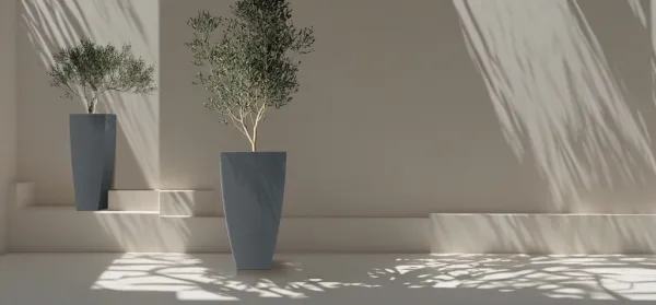Prosperplast Kvetináč Moodas Square High 40 cm čierny granit