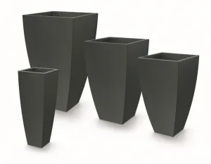 Prosperplast Kvetináč Moodas Square High 40 cm čierny granit