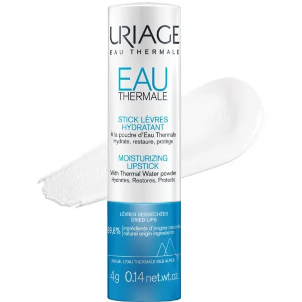 Uriage Eau Thermale Moisturizing Lipstick with Thermal Water Powder hydratačný balzam na pery v tyčinke 4 g