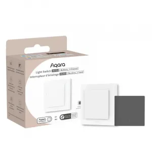 AQARA Light Switch H2 EU (2 Buttons, 1 Channel) (WS-K07D) - Zigbee a Thread vypínač s relé AQARA-WS-K07D-1733