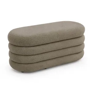 Ak furniture Taburet Puffo I moka