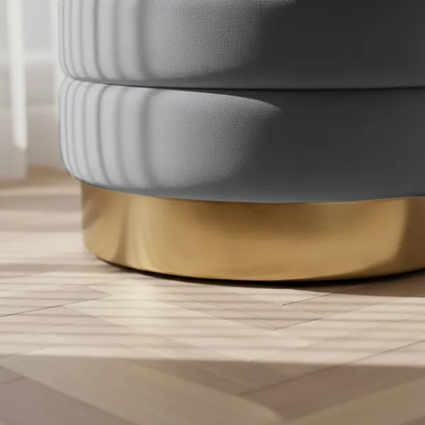 Ak furniture Taburet Bella grafitový