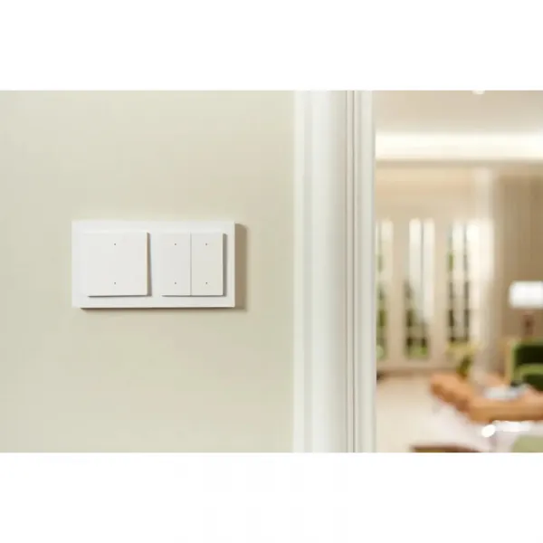 AQARA Light Switch H2 EU (2 Buttons, 1 Channel) (WS-K07D) - Zigbee a Thread vypínač s relé AQARA-WS-K07D-1733