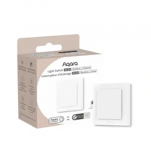 AQARA Light Switch H2 EU (2 Buttons, 1 Channel) (WS-K07D) - Zigbee a Thread vypínač s relé AQARA-WS-K07D-1733