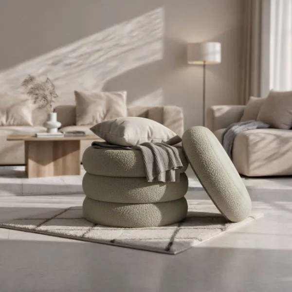 Ak furniture Taburet Snuggo I moka