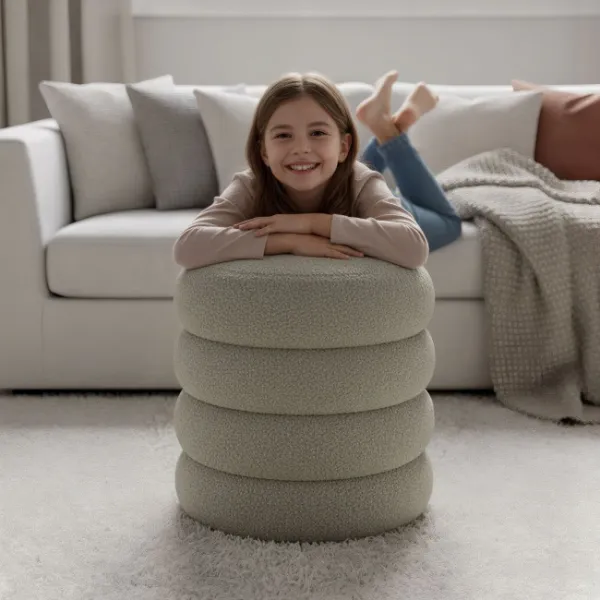 Ak furniture Taburet Snuggo I moka