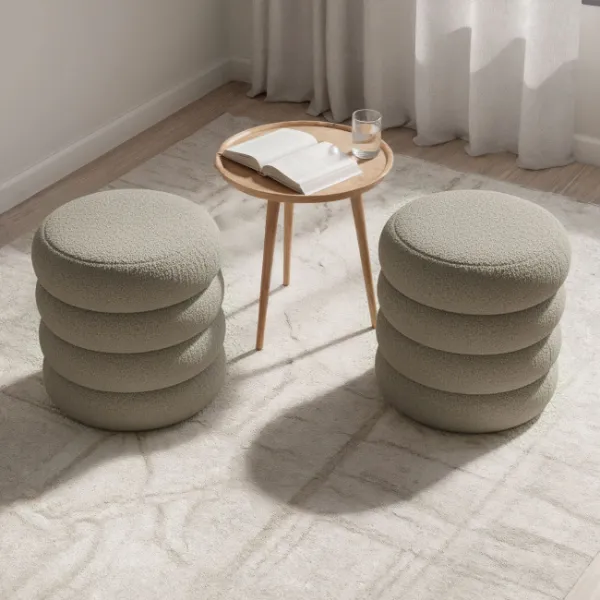 Ak furniture Taburet Snuggo I moka