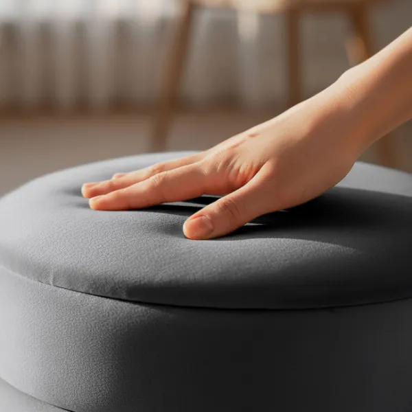 Ak furniture Taburet Luna grafitový