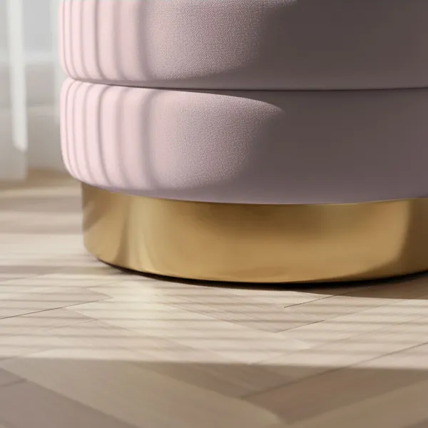Ak furniture Taburet Bella růžový